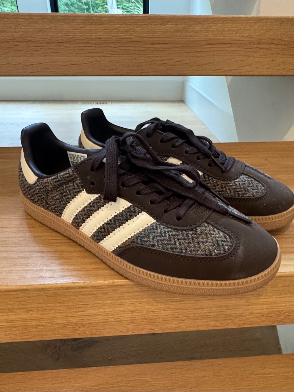 Adidas Samba OG Harris Tweed Pack Dark Brown ID1450 Men 7 Women 8 Rare